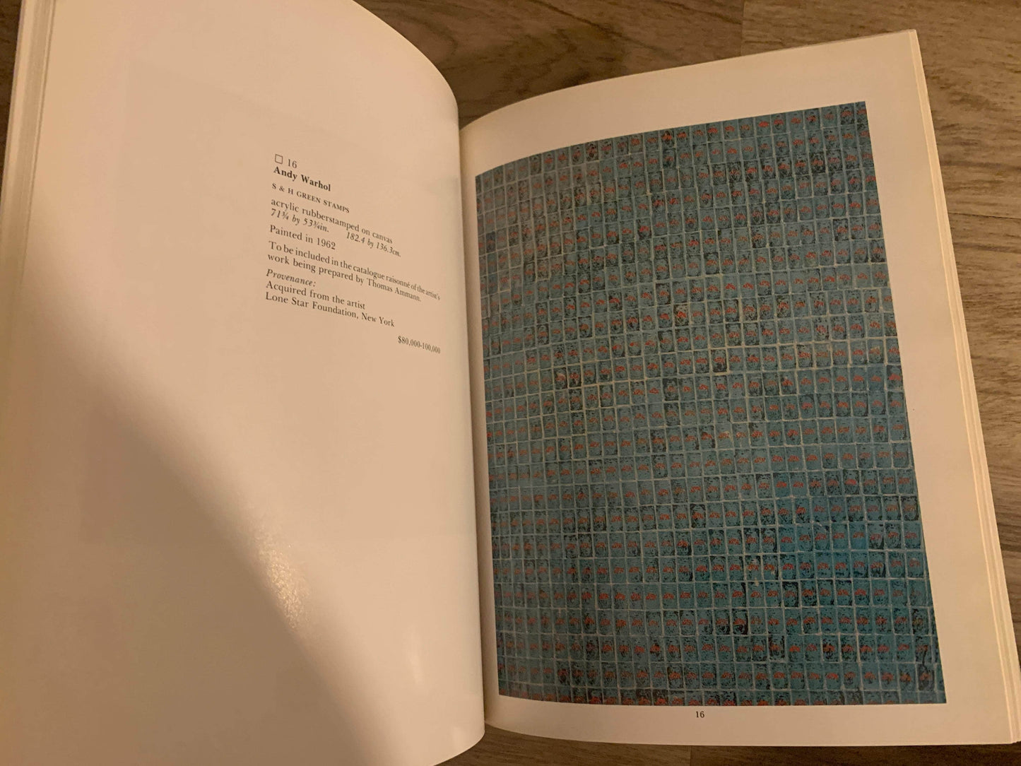 Flipped Pages Sotheby's 23 Works from the Dia Art Foundation, Tuesday, November 5, 1985