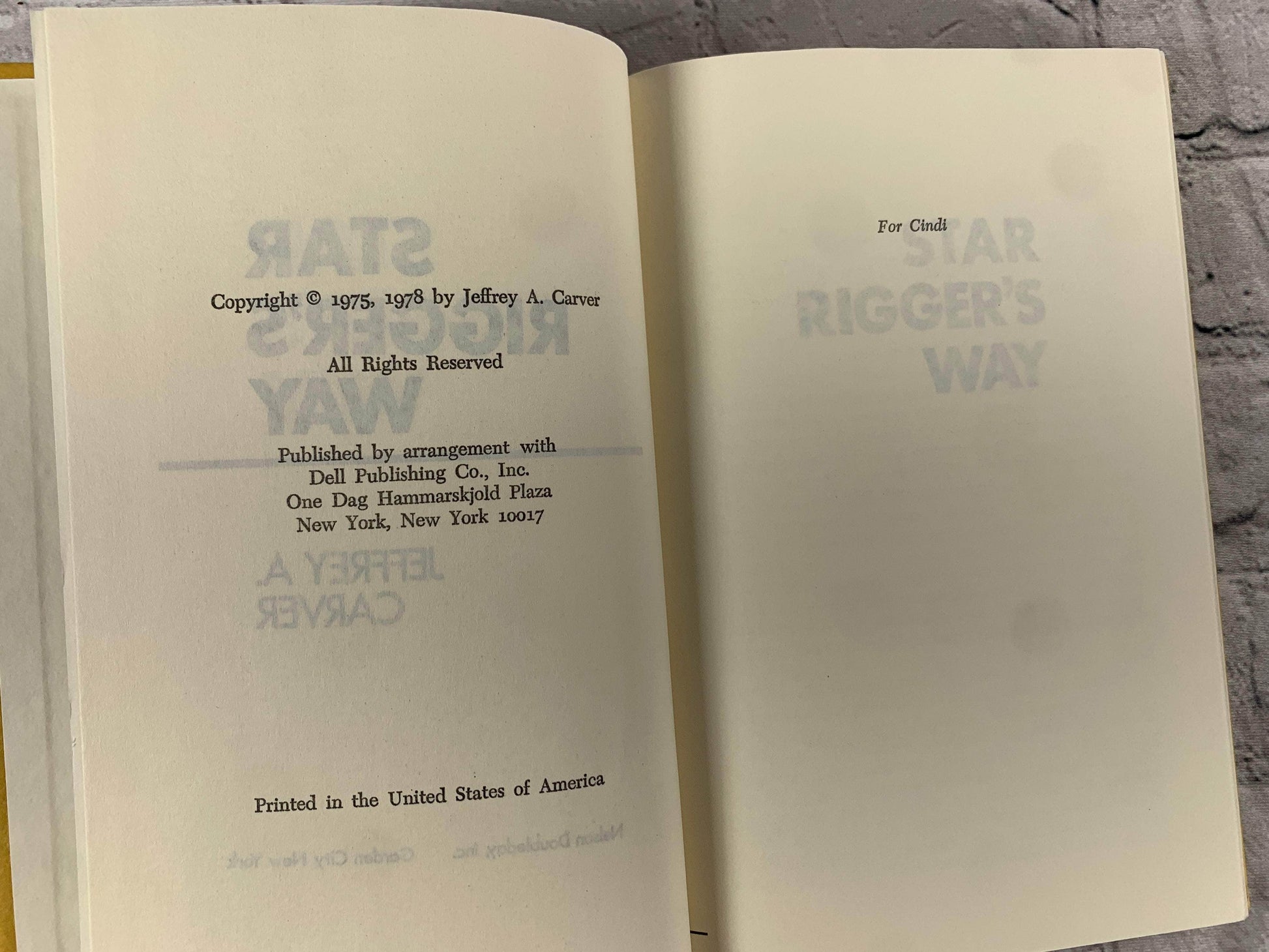 Flipped Pages Star Rigger's Way by Jeffrey A. Carver [BCE · 1978]