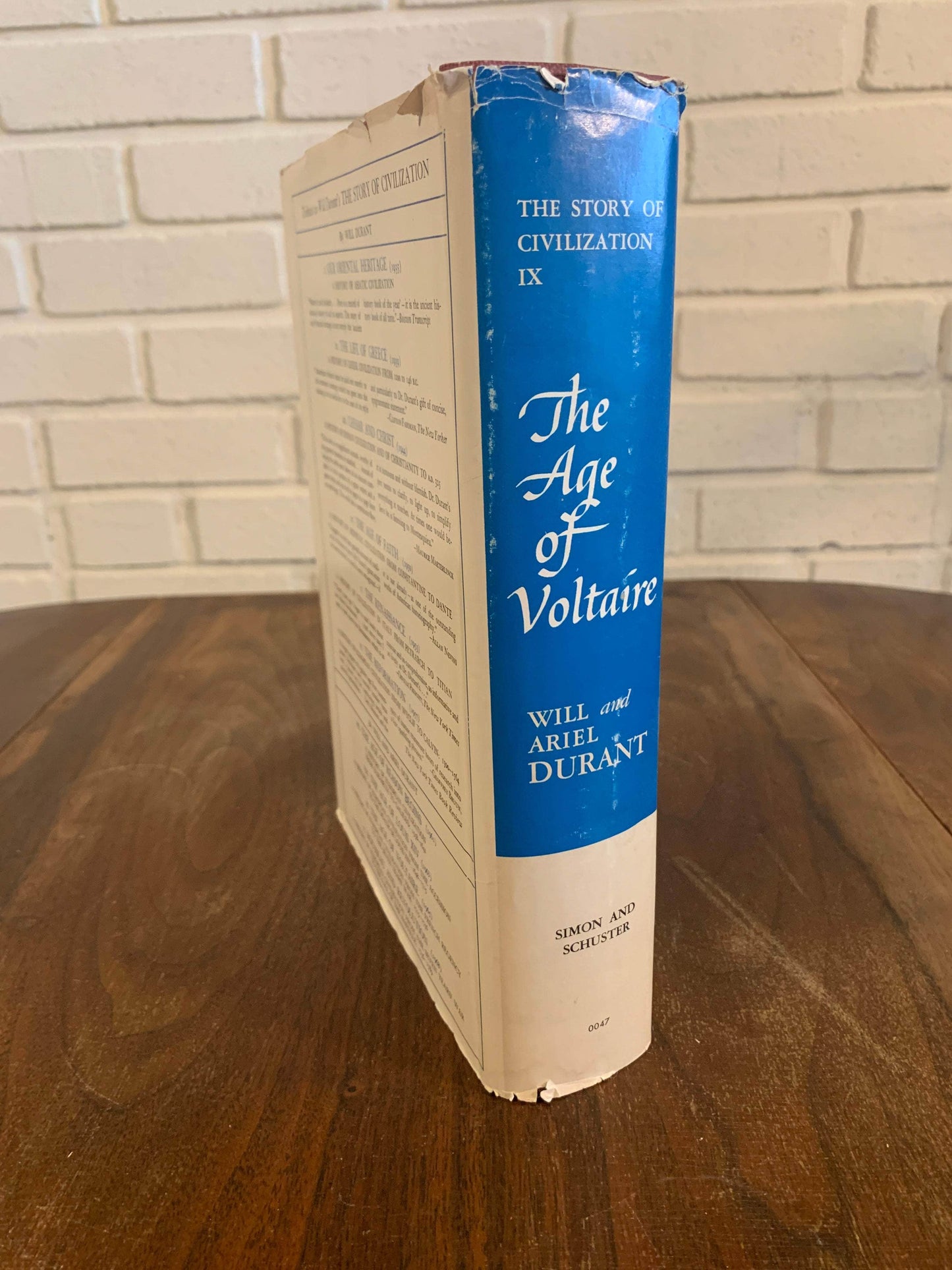 Flipped Pages The Age of Voltaire IX (Age of Civilization) by Will Durant 1965 1st Printing