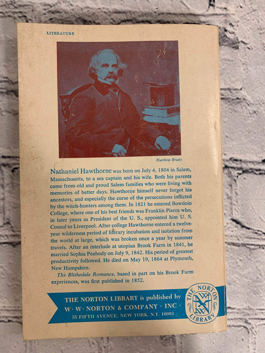 Flipped Pages The Blithedale Romance by Nathaniel Hawthorne [1st Edition · 1958]