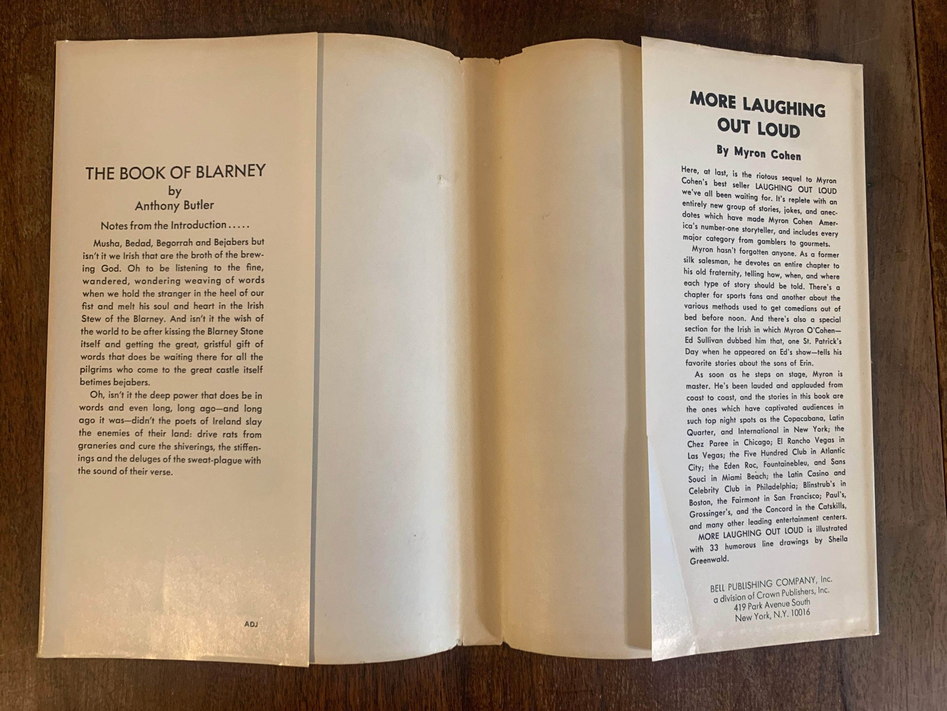 Flipped Pages The Book of Blarney by Anthony Butler 1969