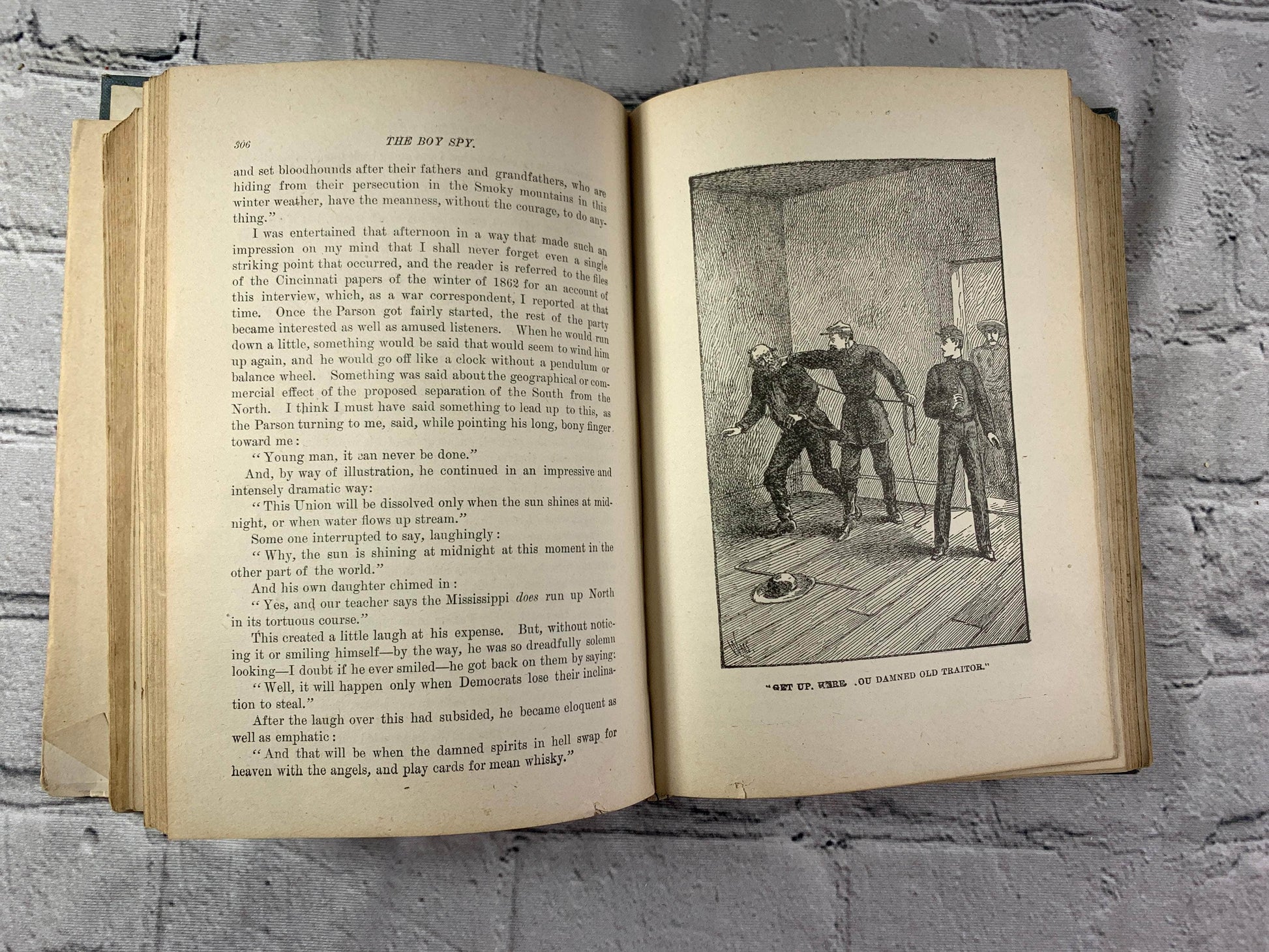 Flipped Pages The Boy Spy by Major J.O. Kerbey [1890]