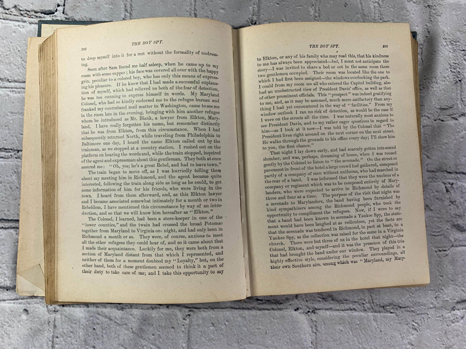 Flipped Pages The Boy Spy by Major J.O. Kerbey [1890]