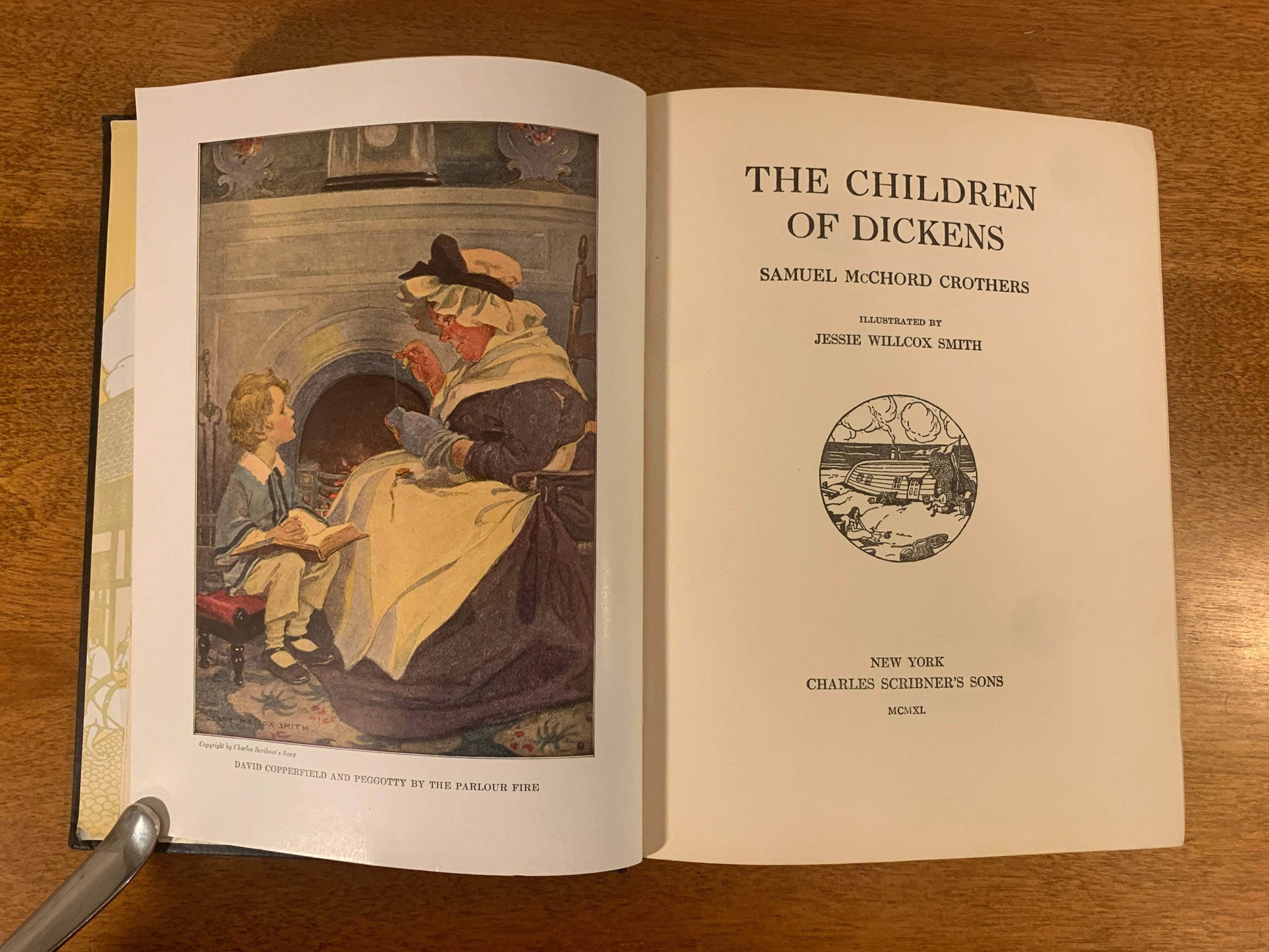 Flipped Pages The Children of Dickens by Samuel McChord Crothers 1950