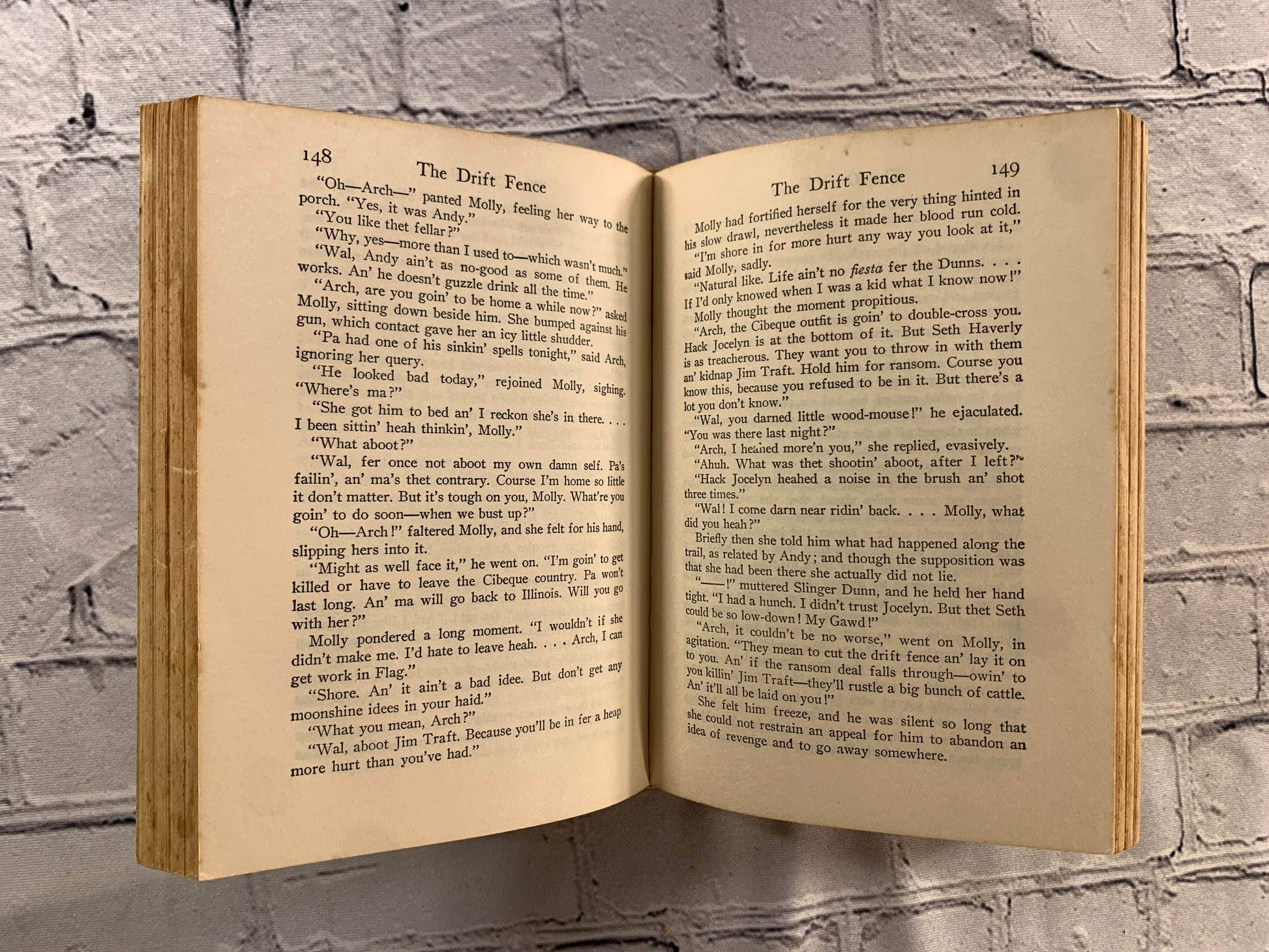 Flipped Pages The Drift Fency by Zane Grey [Walter J. Black]