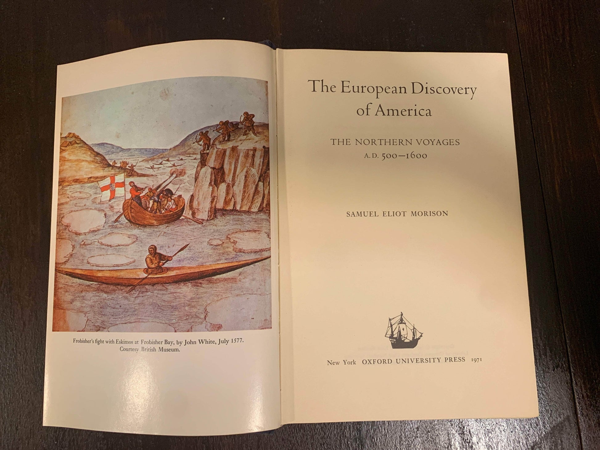 Flipped Pages The European Discovery Of America by Samuel Eliot Morison 1971