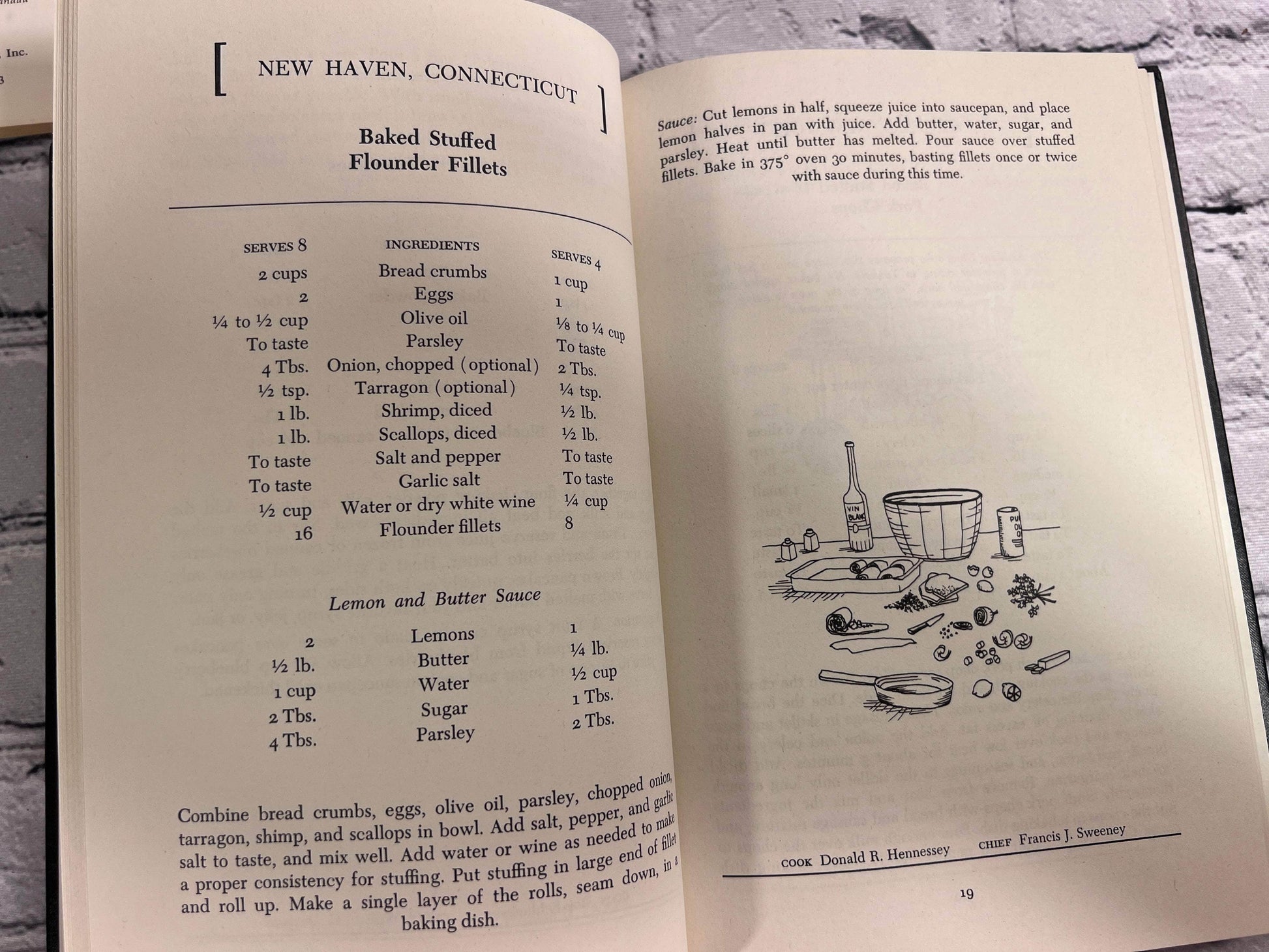 Flipped Pages The Firehouse Cookbook by Dorothy Jackson Kite [1975]