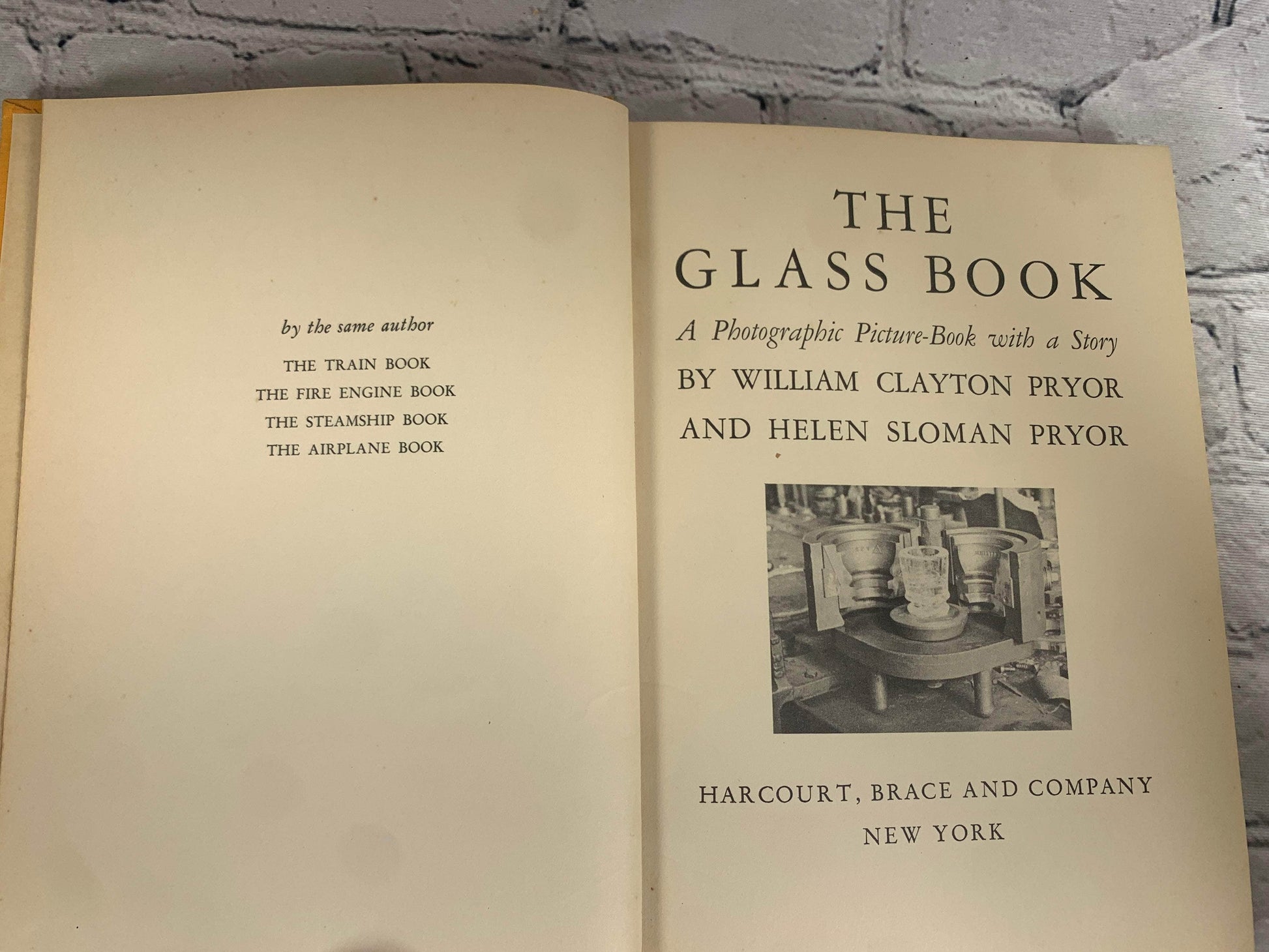 Flipped Pages The Glass Book:  A Photographic Picture-Book with a Story by Pryor [1935]