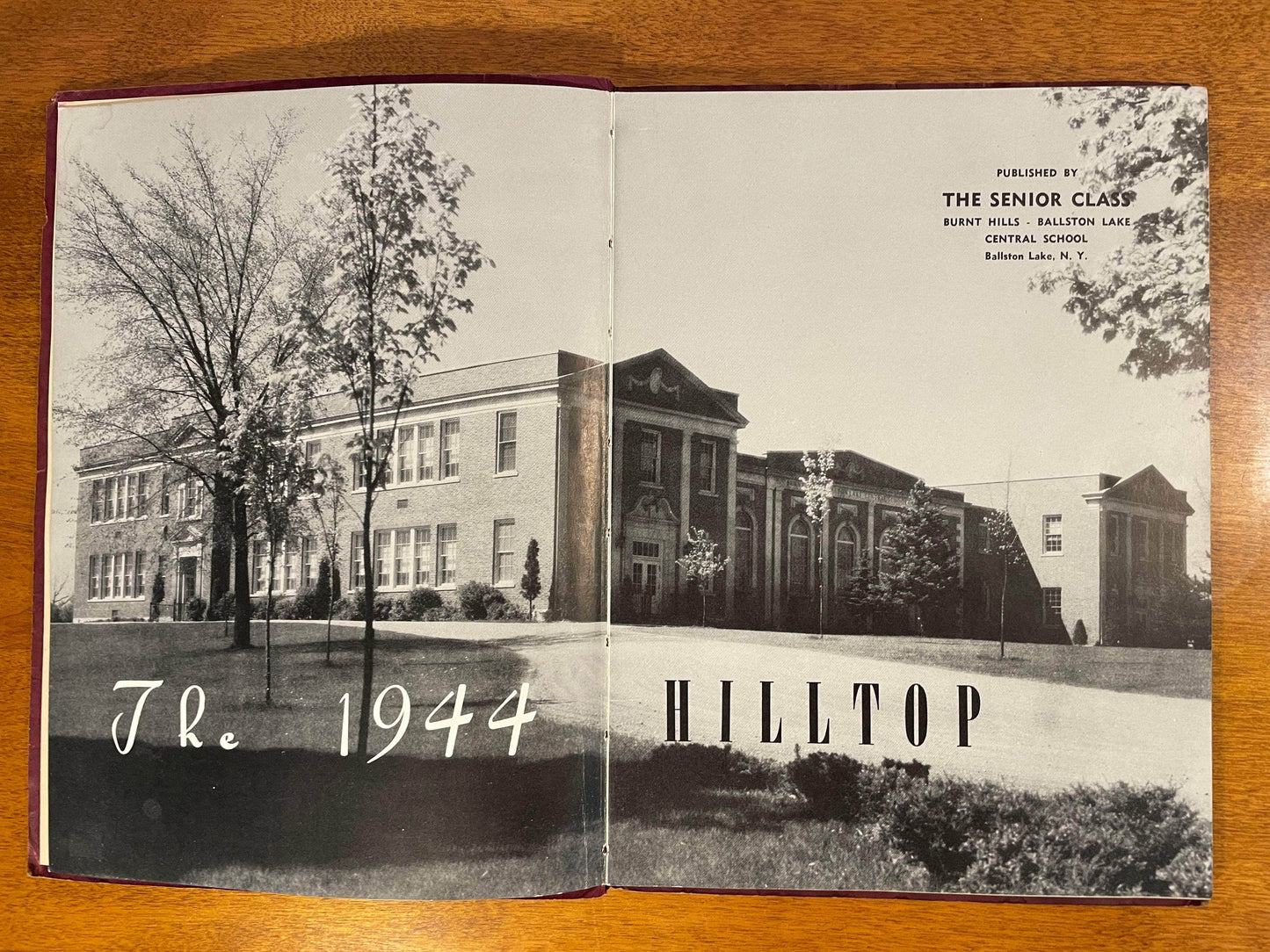 Flipped Pages The Hilltop Hight School Yearbook Ballston Lake New York 1944