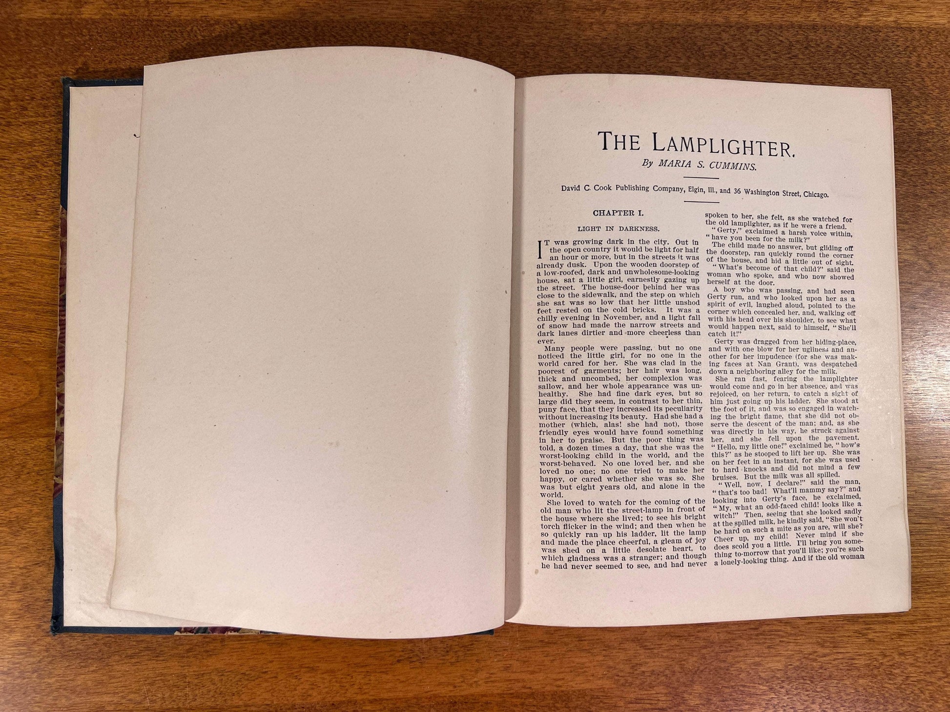 Flipped Pages The Lamplighter by Lamplighter by Maria s. Cummins