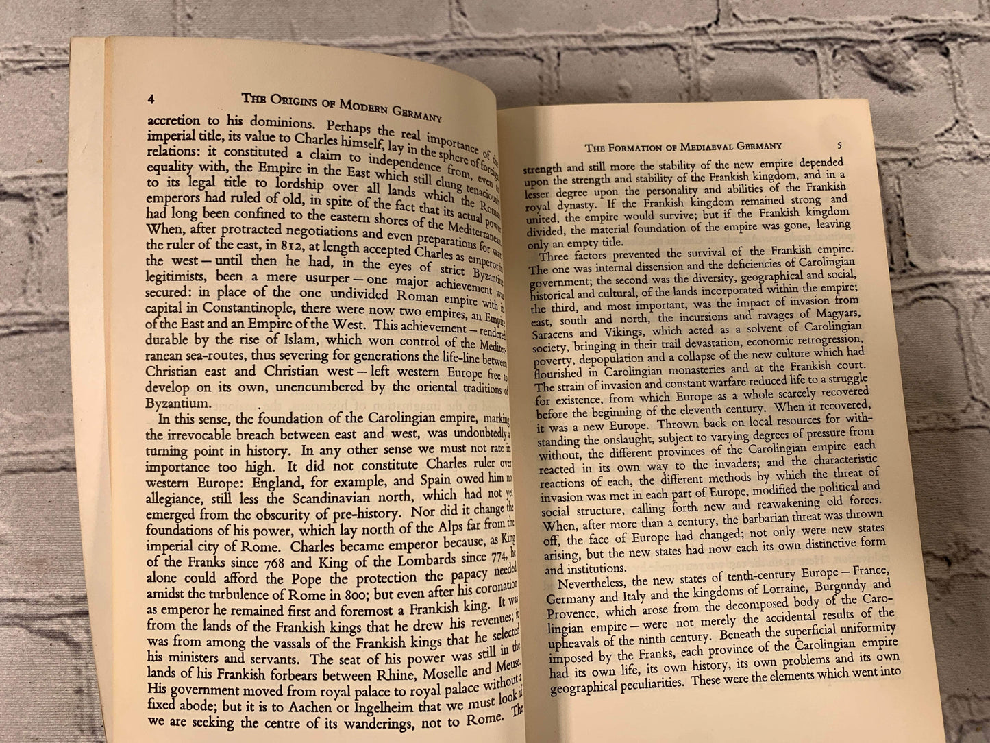 Flipped Pages The Origins of Modern Day Germany by Geoffrey Barraclough [1963]