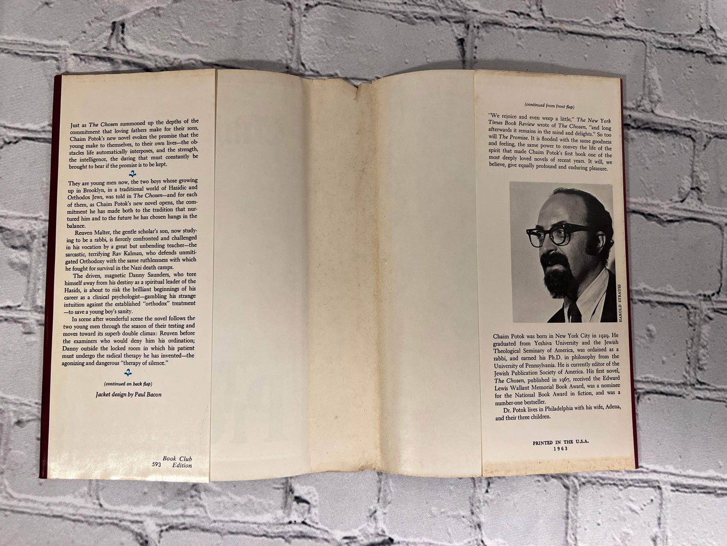 Flipped Pages The Promise by Chaim Potok [1969]