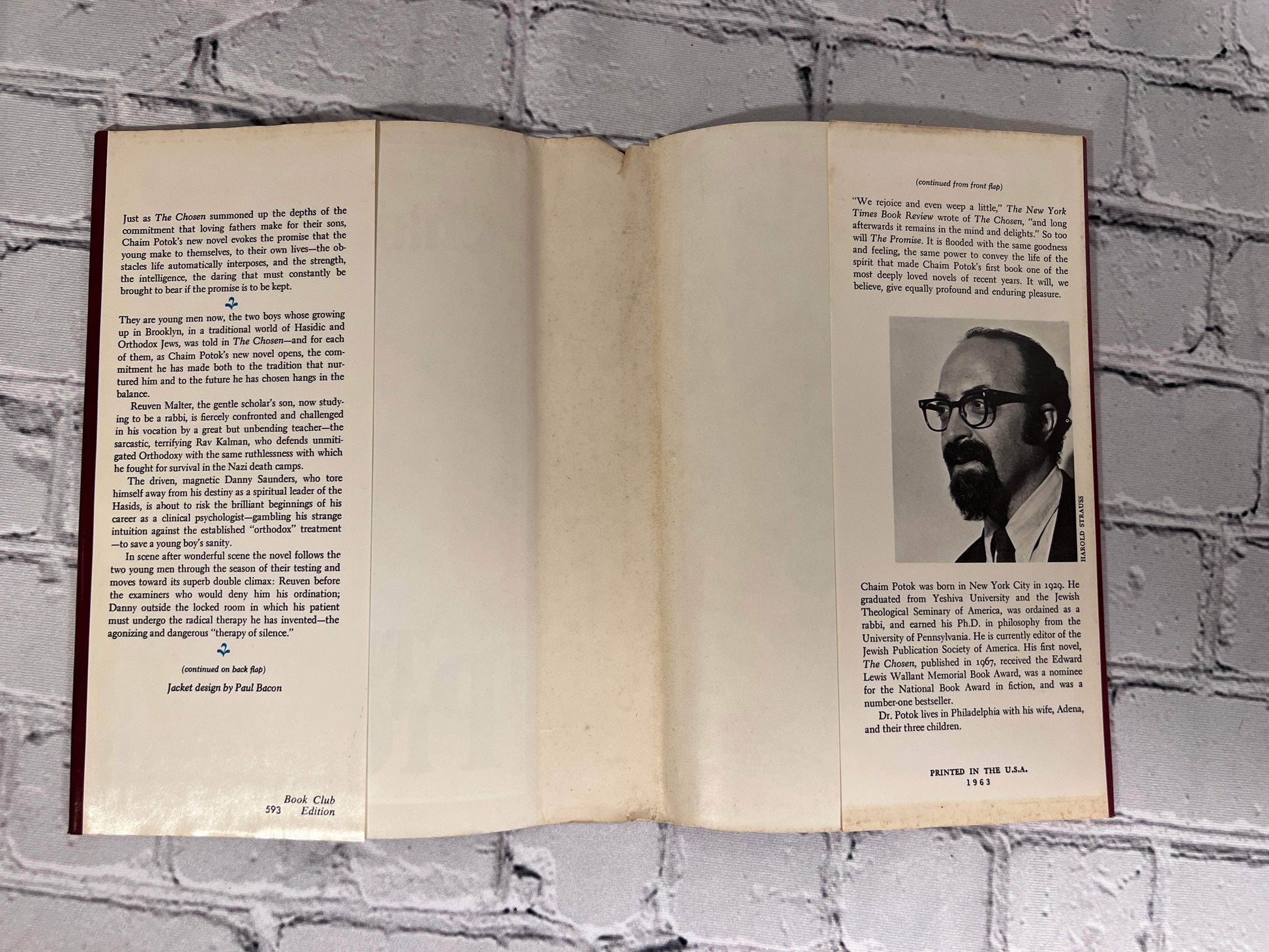 Flipped Pages The Promise by Chaim Potok [1969]