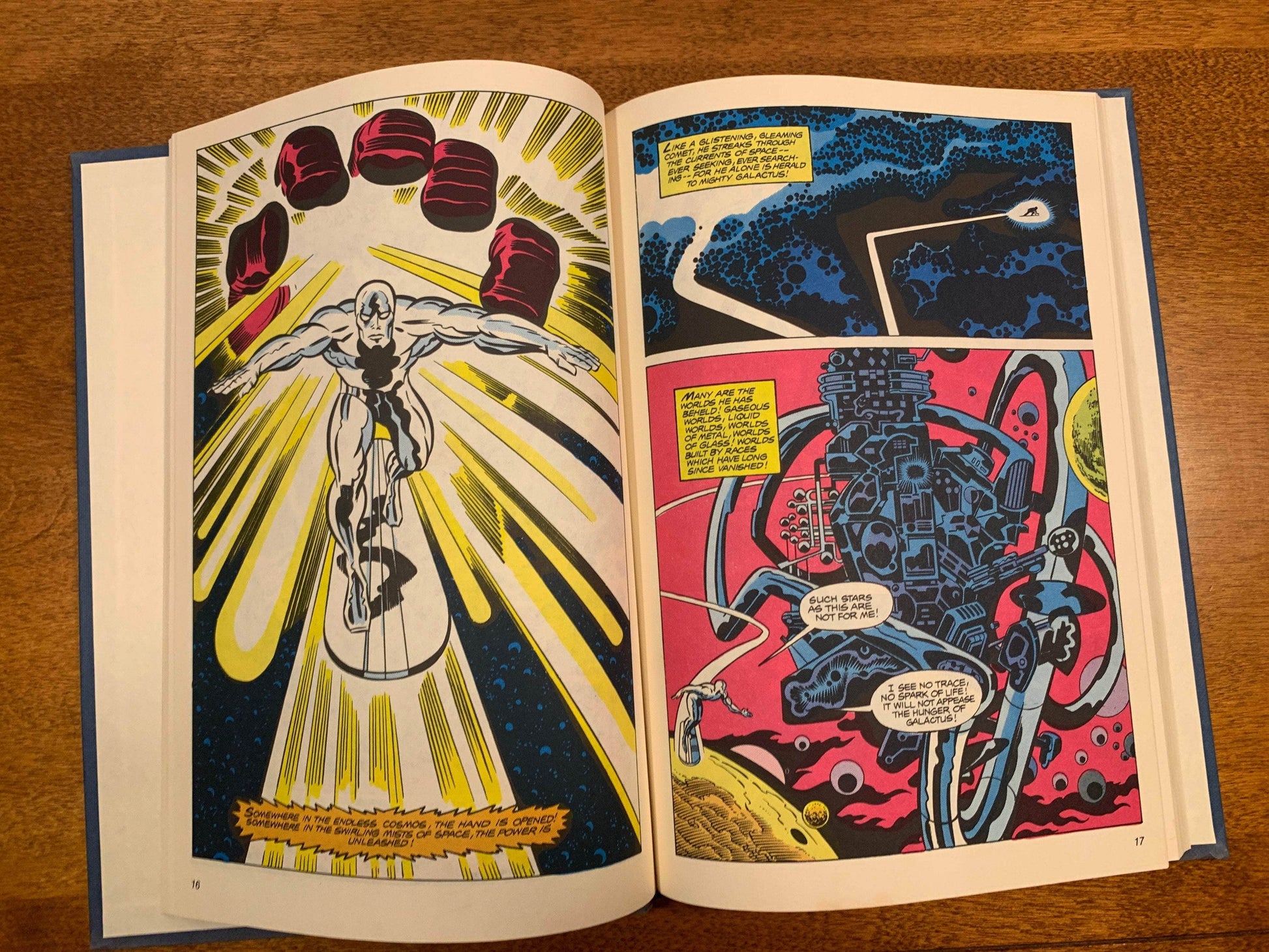 Flipped Pages The Silver Surfer The Ultimate Cosmic Experience 1978 Fireside, 2nd Printing HC