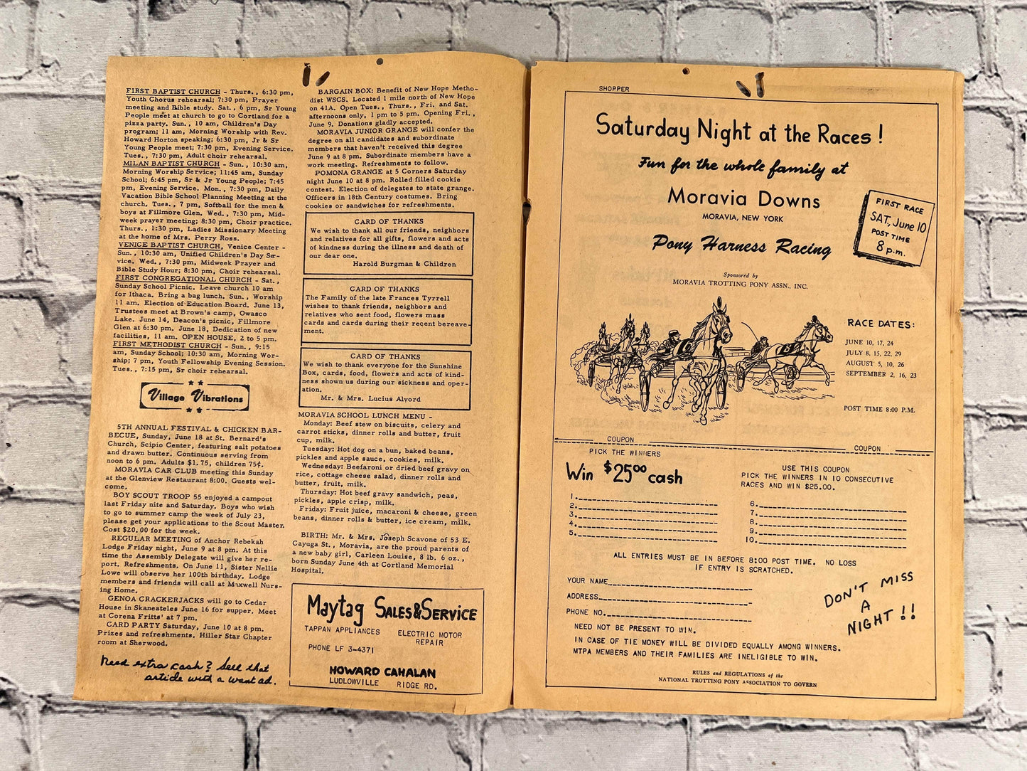 Flipped Pages The Southern Cayuga County Shopper June 8, 1967