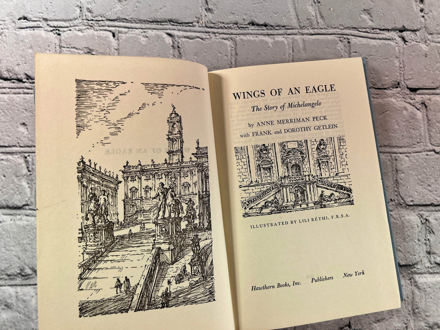 Flipped Pages Wings of an Eagle: The Story of Michelangelo [1967 · 2nd Print]