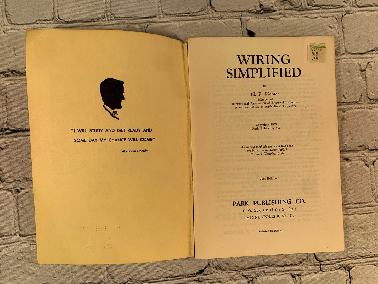 Flipped Pages Wiring Simplified by H.P. Richter [1953]