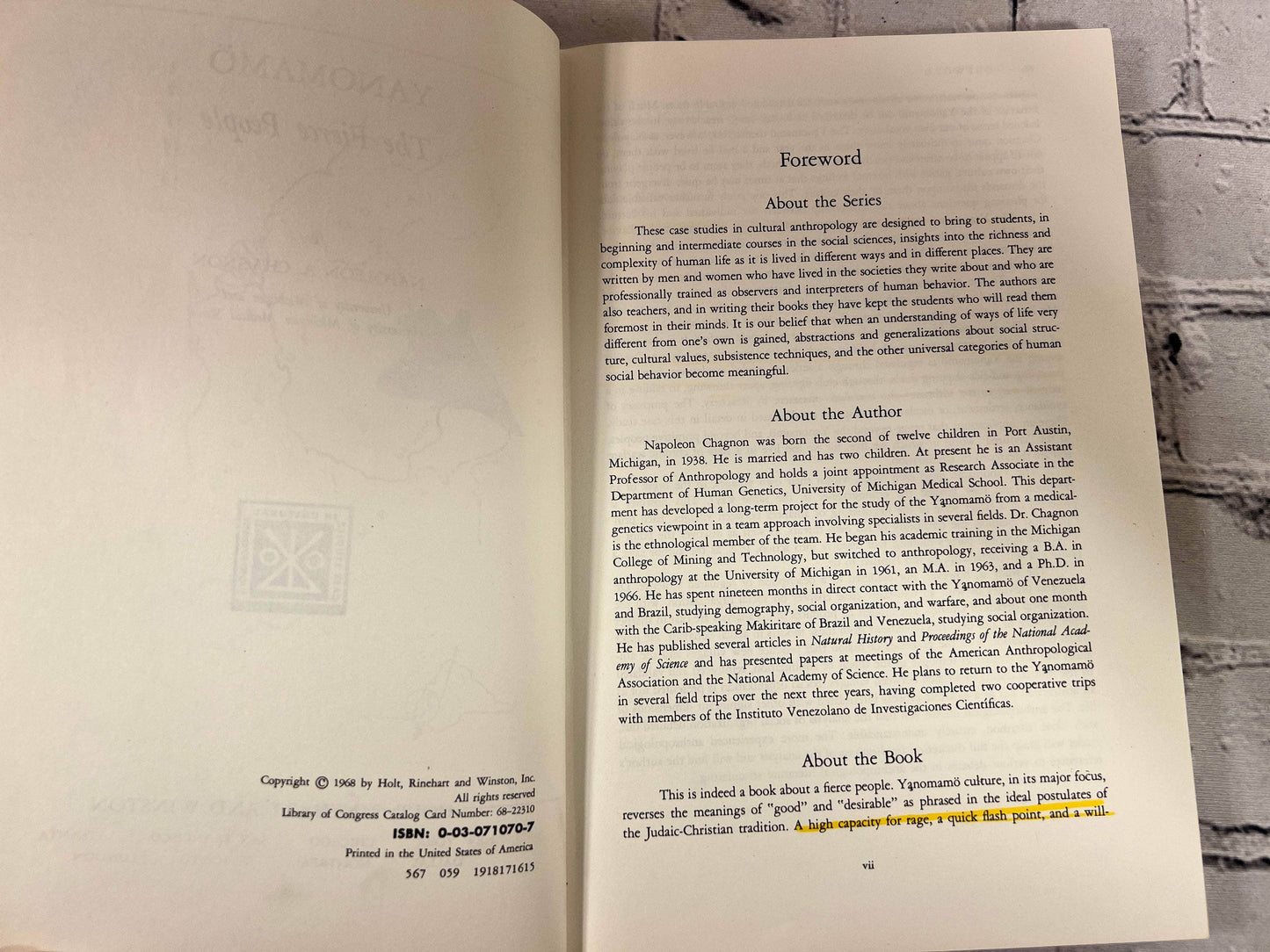 Flipped Pages Yanomamo: The Fierce People by Napoleon A. Chagnon [1968]